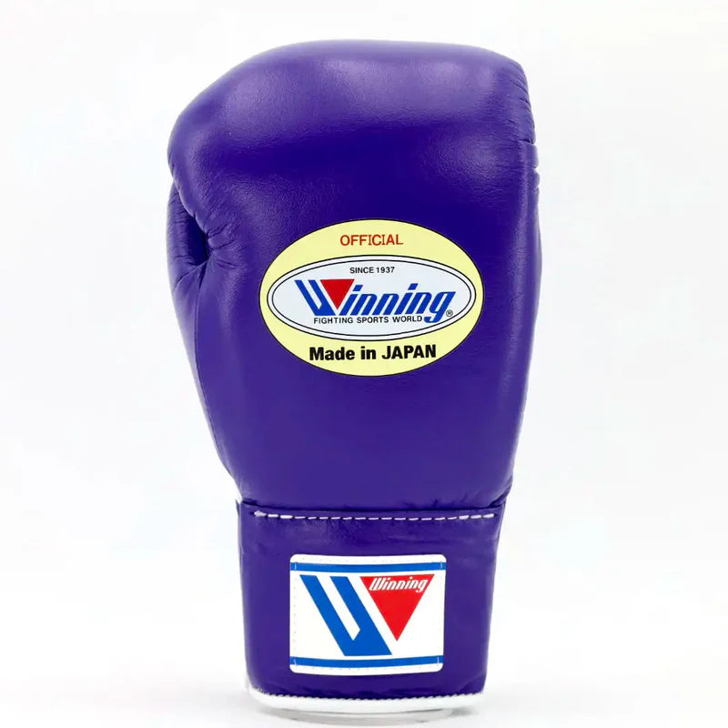Winning Boxing Gloves Purple – Japanese Logo Lace-Up