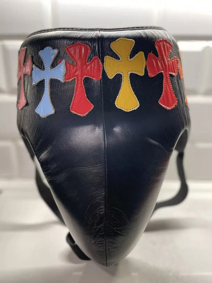 Chrome Hearts Groin Guard Black 100% Leather | Premium Quality | Personalise your name
