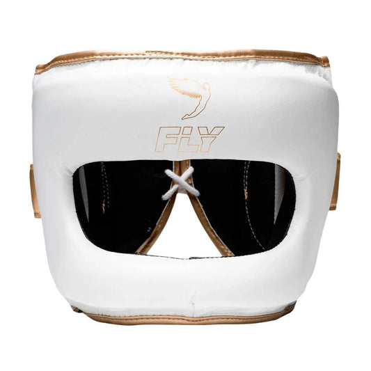 Fly Superbar X Head Guard - White/Grey/Gold