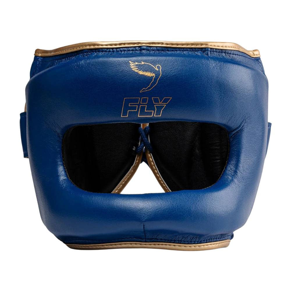 Fly Superbar X Head Guard - Navy Blue/Gold