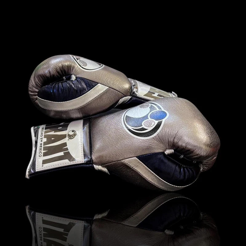 Grant Boxing Gloves | Professional Lace-up | Customizable - Pro Comfort Fit | Grey/Black/White