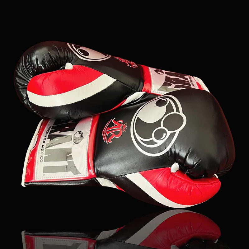 Grant Boxing Gloves | Professional Lace-up | Customizable - Fight-Grade Padding | Black/Red/White