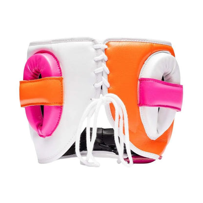 Fly Superbar X Head Guard - White/Pink/Orange