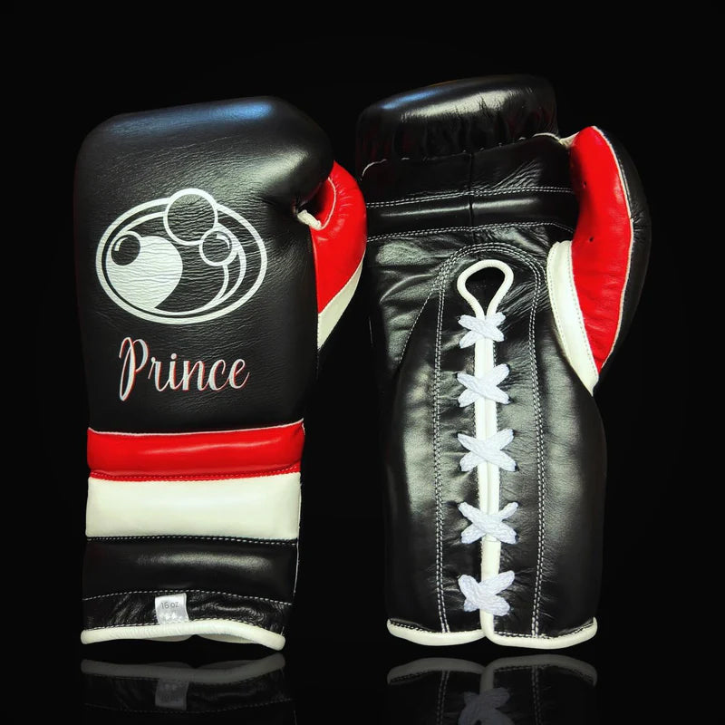 Grant Boxing Gloves | Professional Lace-up | Customizable - Pro Comfort Fit | Black/Red/White