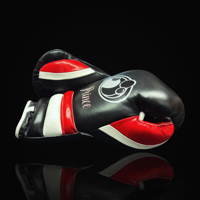 Grant Boxing Gloves | Professional Lace-up | Customizable - Pro Comfort Fit | Black/Red/White