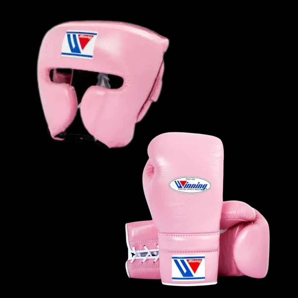 Custom Winning Boxing Set, Pink Gloves, Head Guard, Winning Boxing Gear, Professional Training Gear Top-Rated Boxing Gear, Winning Boxing Gear Buy, Dad Gift, Boyfriend Gift, Christmas Gift