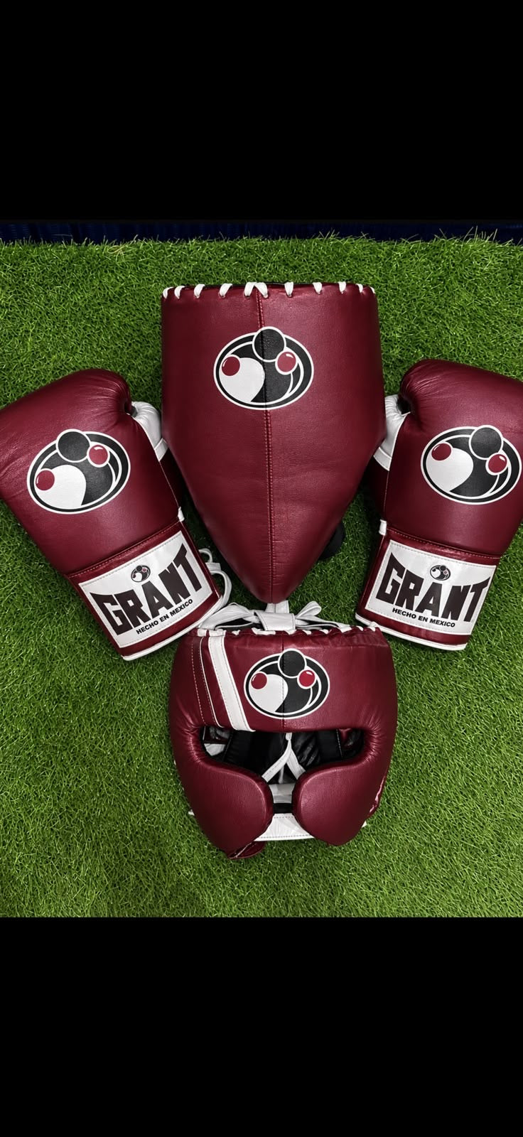 Grant Boxing Set | Professional Boxing Gear | Maroon/White | Head Guard, Groin Guard Complete Winning Boxing Gear, Top-Rated Boxing Gear, Winning Boxing Gear Buy, Dad Gifts, Boyfriend Gifts, Christmas Gifts, Free Shipping Worldwide
