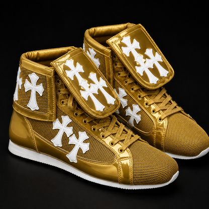 Chrome Hearts Boxing Shoes | Professional Training Boxing Shoes | Fighting | Sparring Shoes | (FULLY CUSTOMIZED)