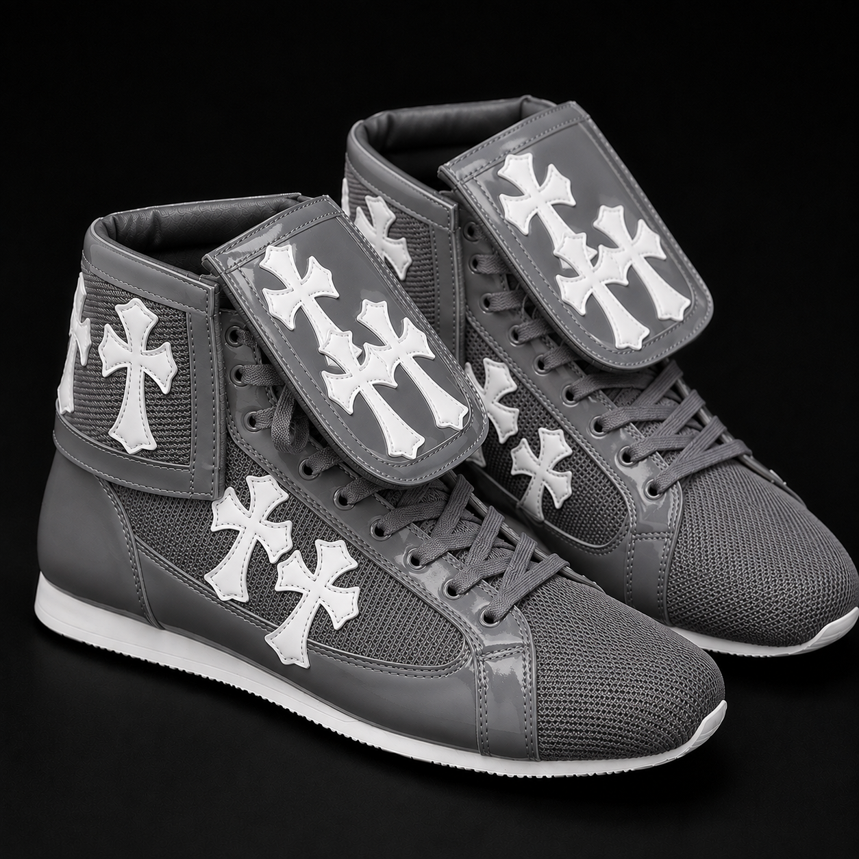 Chrome Hearts Boxing Shoes | Professional Training Boxing Shoes | Fighting | Sparring Shoes | (FULLY CUSTOMIZED)