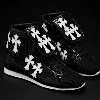 Chrome Hearts Boxing Shoes | Professional Training Boxing Shoes | Fighting | Sparring Shoes | (FULLY CUSTOMIZED)