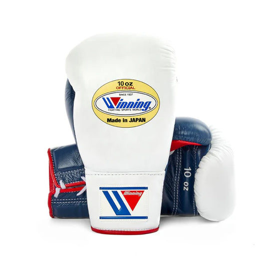 Winning Boxing Gloves – White Lace-Up Winning Training Gloves – Perfect for All Boxers – Pro-Level Quality – Premium Quality at Low Prices