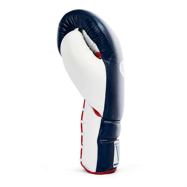 Winning Boxing Gloves – White Blue Lace-Up Winning Training Gloves – Perfect for All Boxers – Pro-Level Quality – Premium Quality at Low Prices