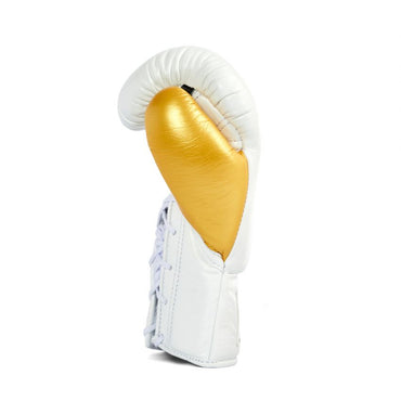 Winning Boxing Gloves – White Golden Lace-Up Winning Training Gloves – Perfect for All Boxers – Pro-Level Quality – Premium Quality at Low Prices
