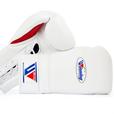 Winning Boxing Gloves – White Red Lace-Up Winning Training Gloves – Perfect for All Boxers – Pro-Level Quality – Premium Quality at Low Prices