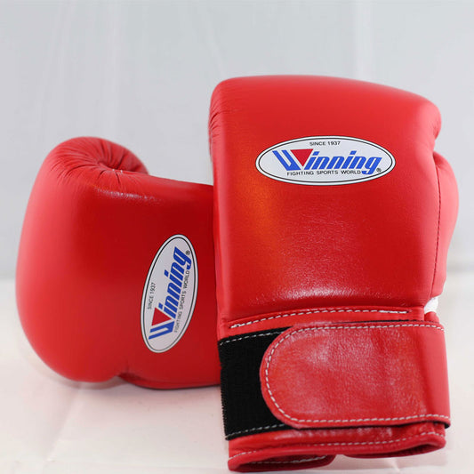 Winning Boxing Gloves Red Velcro Winning Training Gloves – Perfect for All Boxers – Pro-Level Quality – Premium Quality at Low Prices