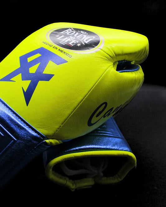 No Boxing No Life Glove - Online, NBNL Boxing Gloves, Leather Gloves Limited Edition Yellow Blue