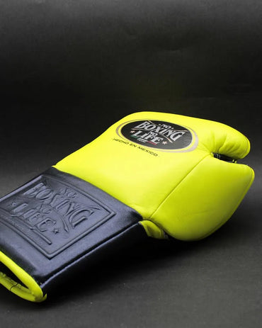 No Boxing No Life Glove - Online, NBNL Boxing Gloves, Leather Gloves Limited Edition Yellow Black