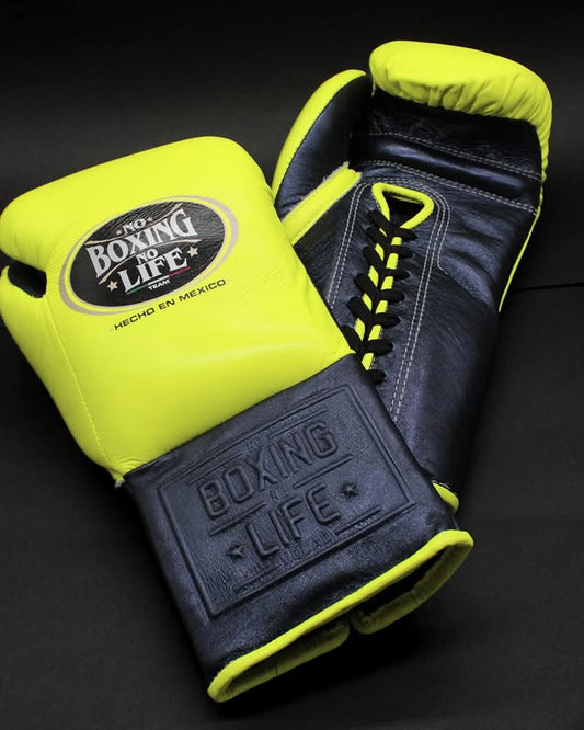 No Boxing No Life Glove - Online, NBNL Boxing Gloves, Leather Gloves Limited Edition Yellow Black