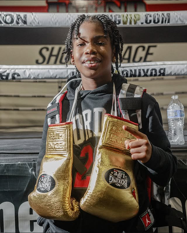 No Boxing No Life Glove - Online, NBNL Boxing Gloves, Leather Gloves Limited Edition Golden Red Piping