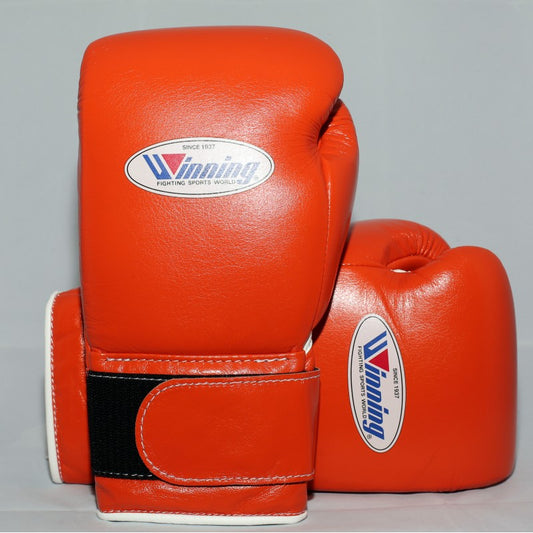 Winning Boxing Gloves Orange Velcro Winning Training Gloves – Perfect for All Boxers – Pro-Level Quality – Premium Quality at Low Prices