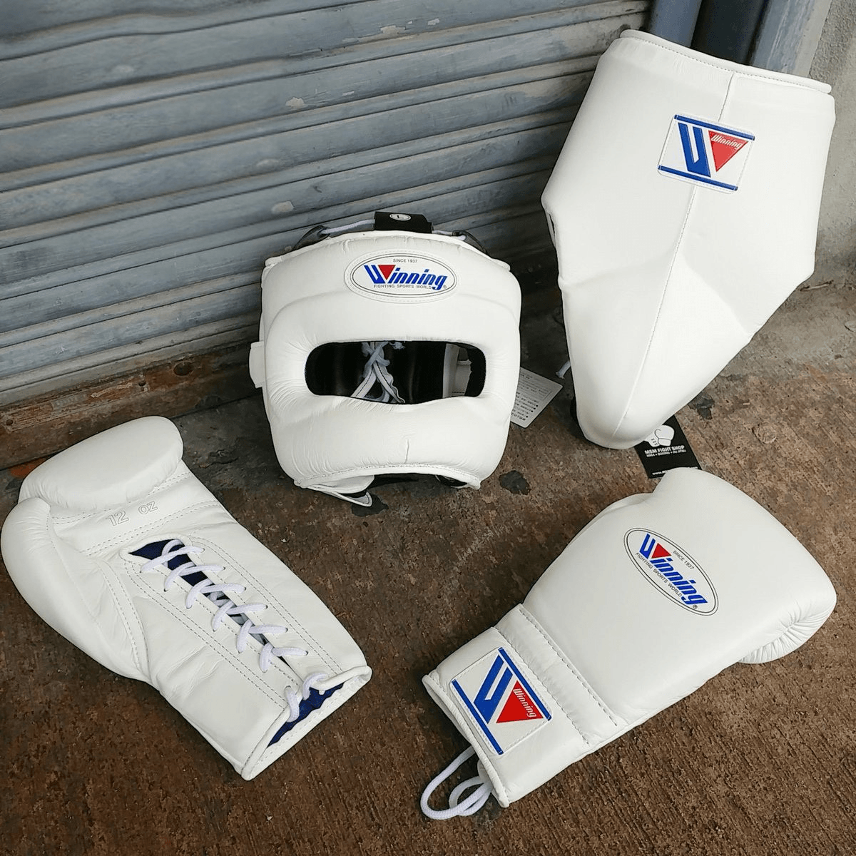 Winning Pro Boxing Set – Complete Kit | White Winning Boxing Gear | Professional Training Gear Top-Rated Boxing Gear | Winning Boxing Gear Buy | Dad Gifts, Boyfriend Gifts, Christmas Gifts | Free Shipping Worldwide