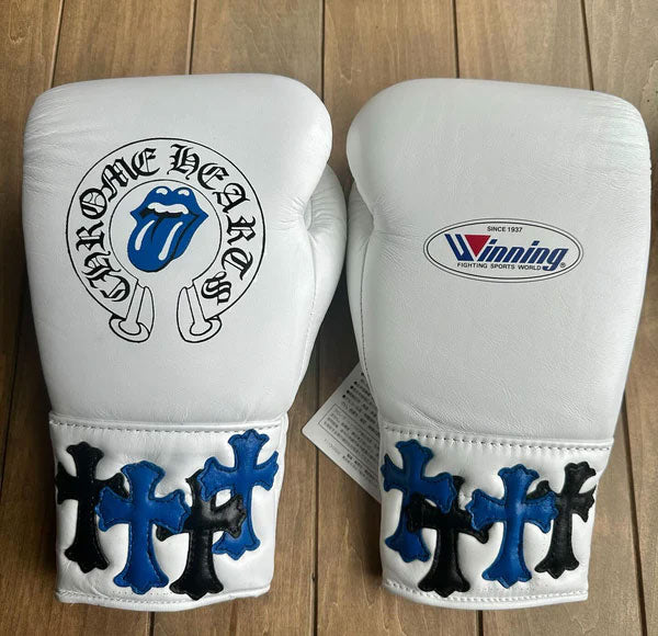 Winning Boxing Gloves – White Lace-Up Winning Training Gloves  – Perfect for All Boxers – Pro-Level Quality – Premium Quality at Low Prices
