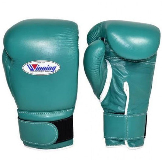Winning Boxing Gloves Green Velcro Winning Training Gloves – Perfect for All Boxers – Pro-Level Quality – Premium Quality at Low Prices