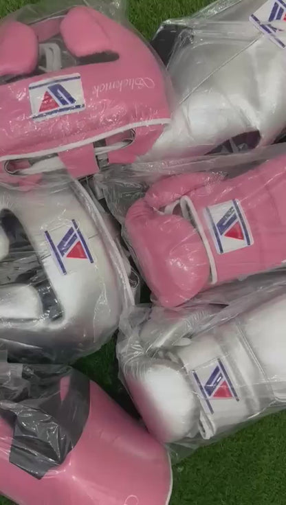 Winning Boxing Gloves Silver – Japanese Logo Lace-Up