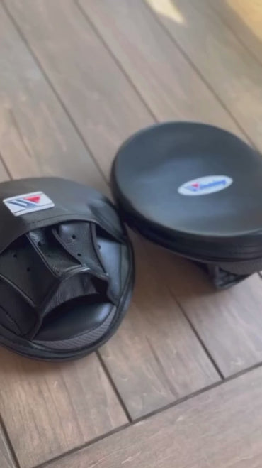 Winning Professional Boxing Punching Mitts - Customizable - Ergonomic Design - Black