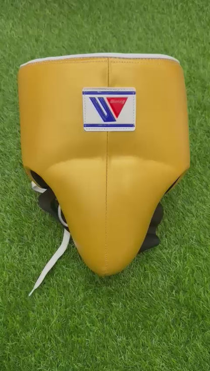 Winning Boxing Groin Guard | Customizable - Professional Gear | Black/Orange