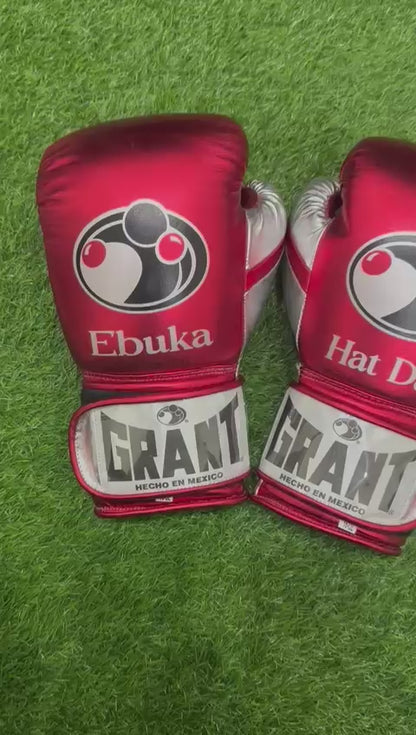 Grant Boxing Gloves | Professional Lace-up | Customizable - Soft Padding | White