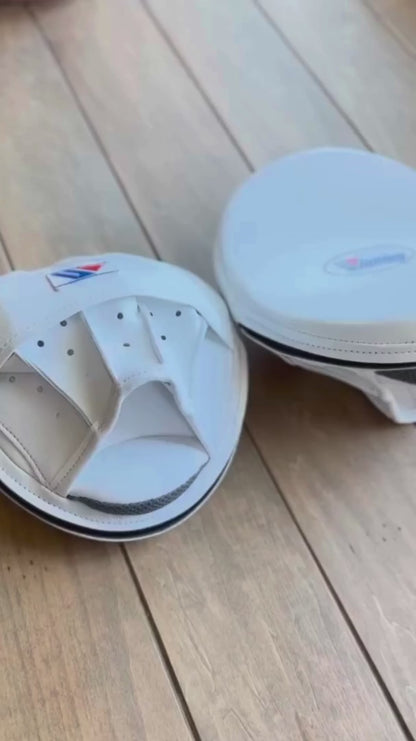 Winning Professional Boxing Punching Mitts - Customizable - Trainer Focus Mitts - White